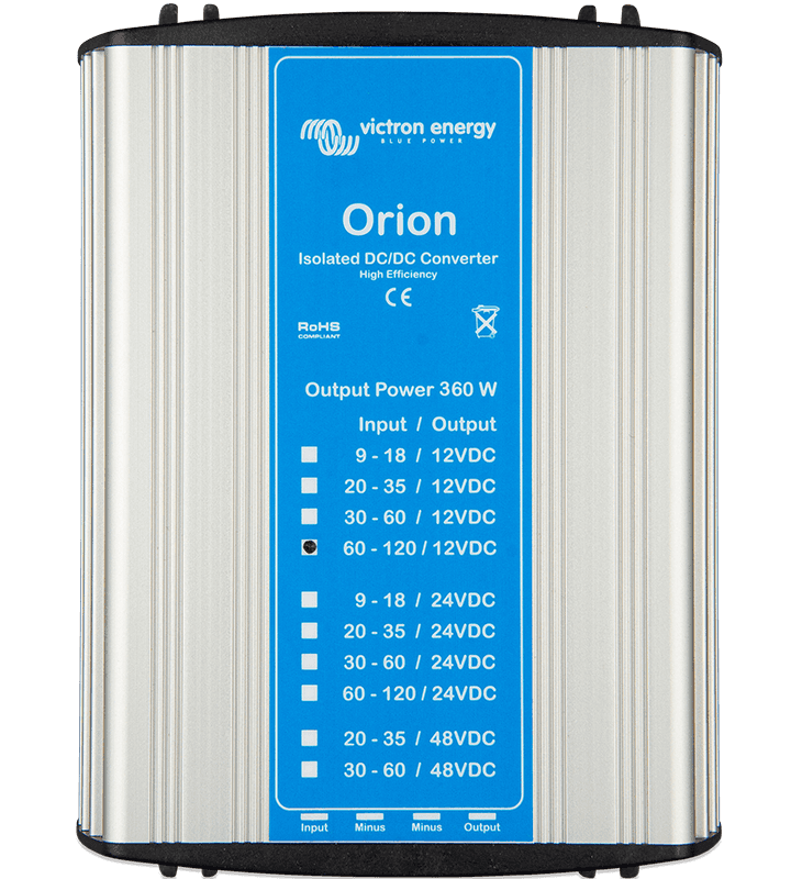 Konwertery Orion DC-DC izolowane, 360W i modele do szczególnych zastosowań
