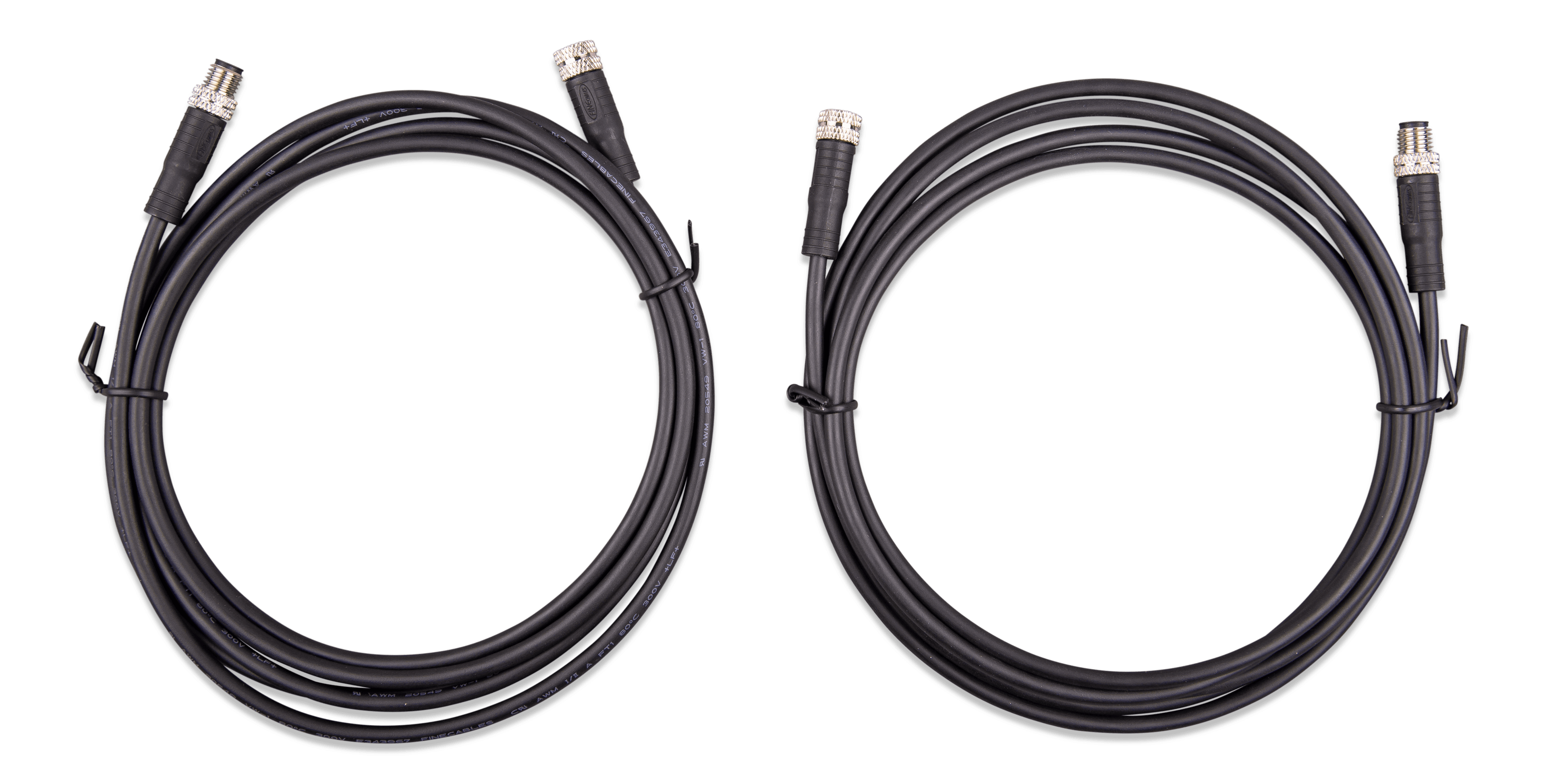 M8 circular connector MaleFemale 3 pole cable 2m (both cables) thumbnail
