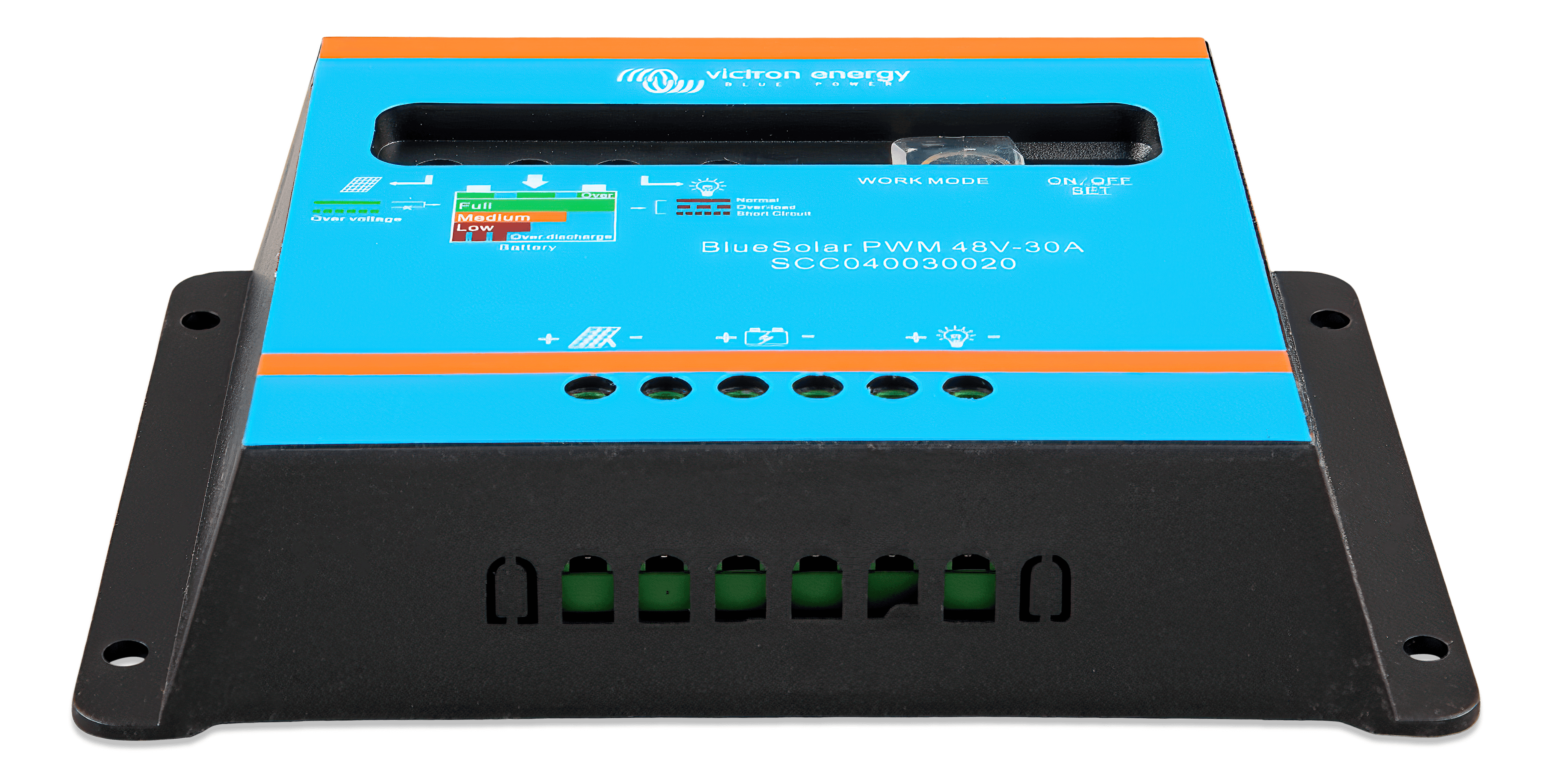 BlueSolar PWM-Light Charge Controller 48V-30A (front-angle)  thumbnail