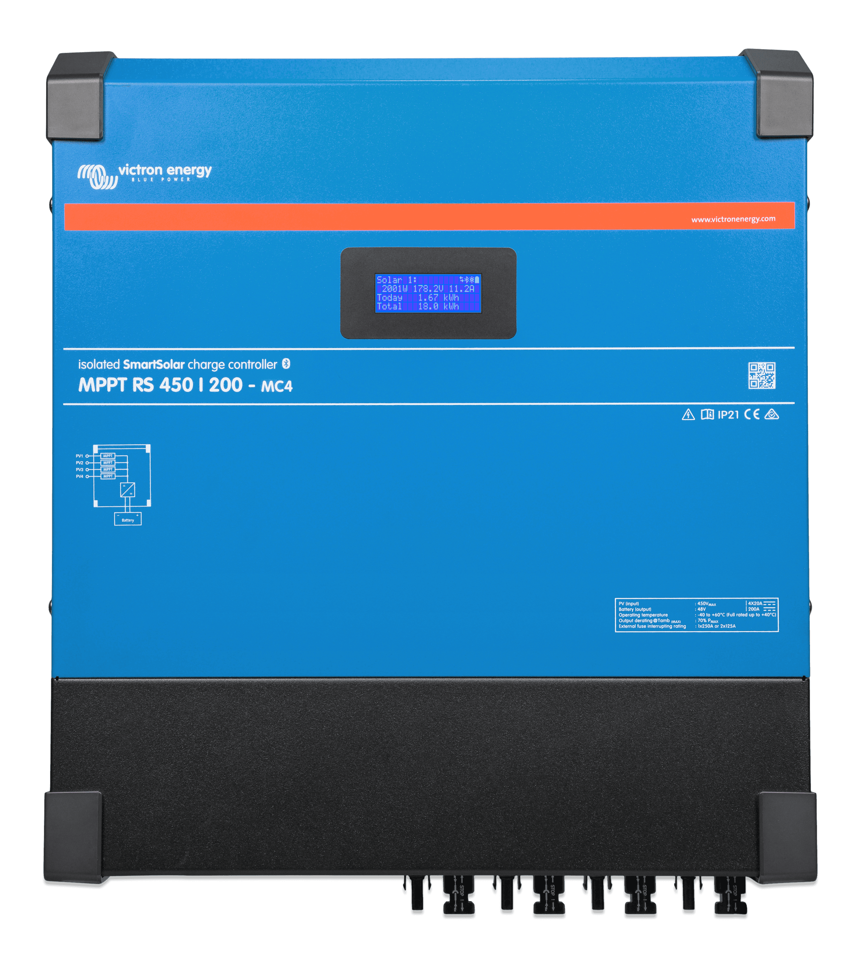 SmartSolar MPPT RS 450/200-MC4 (front) thumbnail