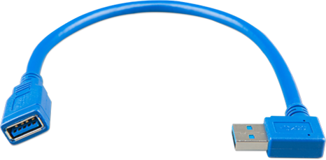 Przedłużacz kabla USB z wtyczką kątową