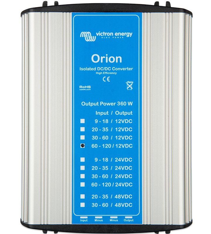 Konwertery Orion DC-DC izolowane, 360W i modele do szczególnych zastosowań